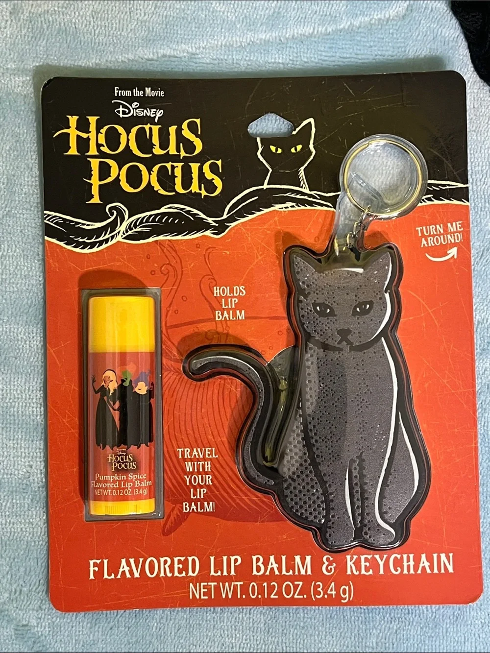 Disney & Arizona Hocus Pocus Socks + Cat Lip Balm Keychain Bundle NWT